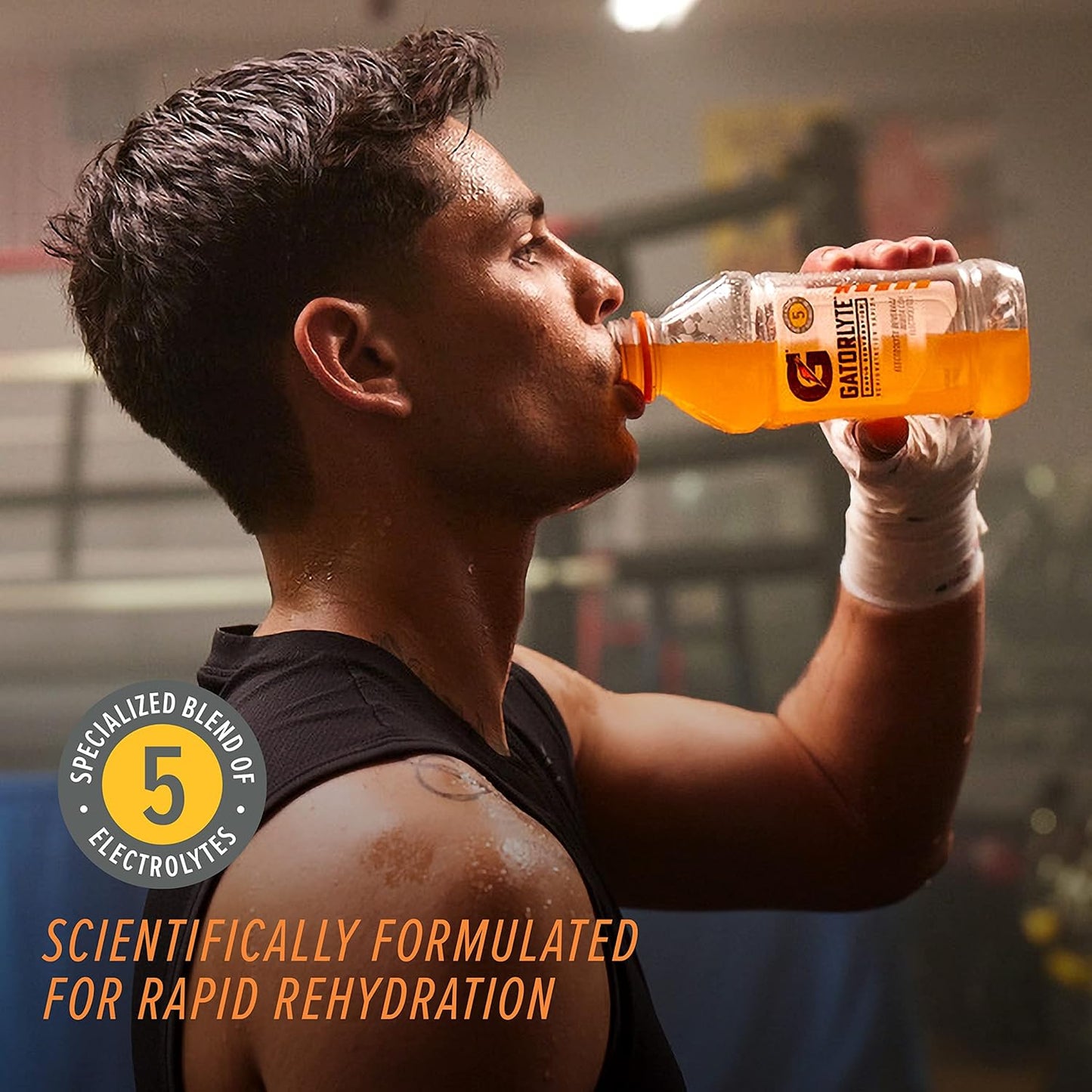 Gatorlyte Rapid Rehydration Electrolyte Drink, Special Blend of 5 Electrolytes, 20 fl oz Bottles (Pack of 12)