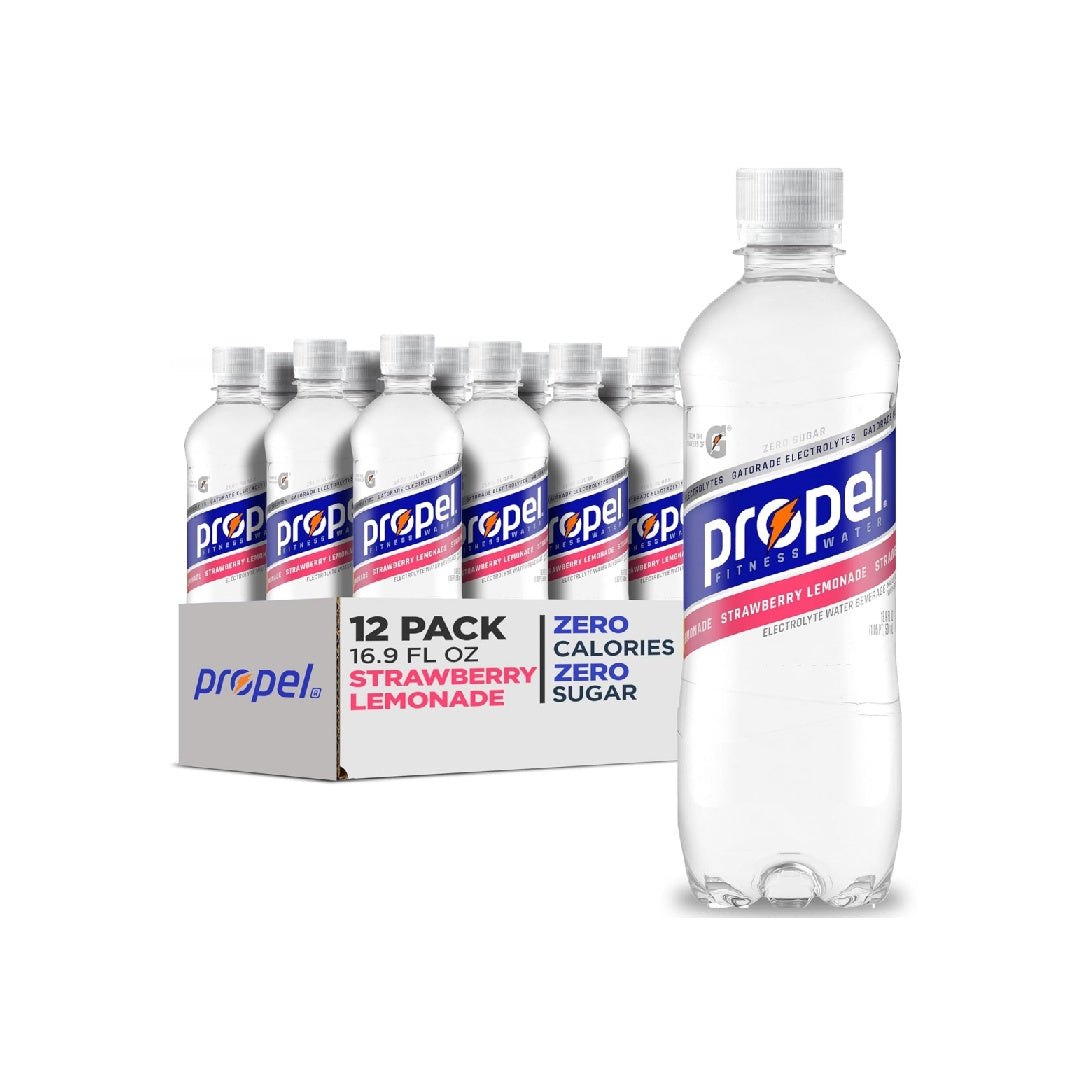 Propel, Zero Calorie Sports Water with Electrolytes and Vitamins, 16.9 fl oz (Pack of 12)