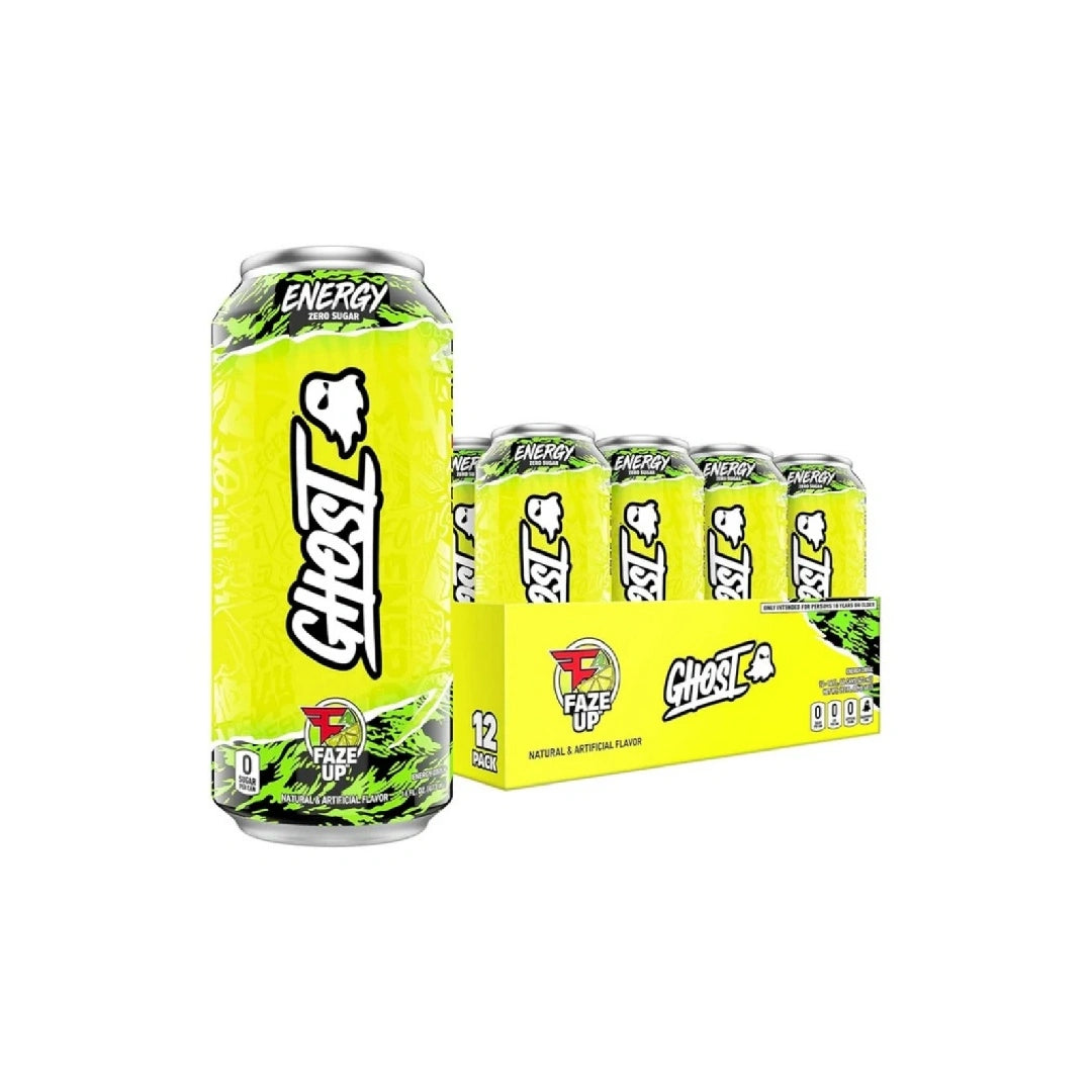 GHOST Energy Drink - 12 Pack, 16 oz - Energy & Focus - 200 mg Natural Caffeine, L-Carnitine & Taurine