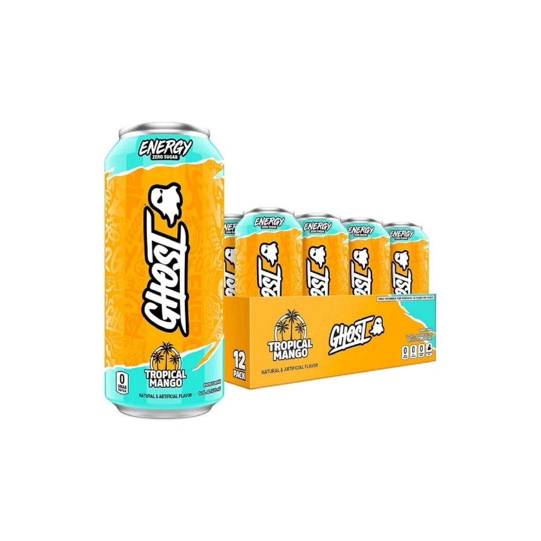 GHOST Energy Drink - 12 Pack, 16 oz - Energy & Focus - 200 mg Natural Caffeine, L-Carnitine & Taurine