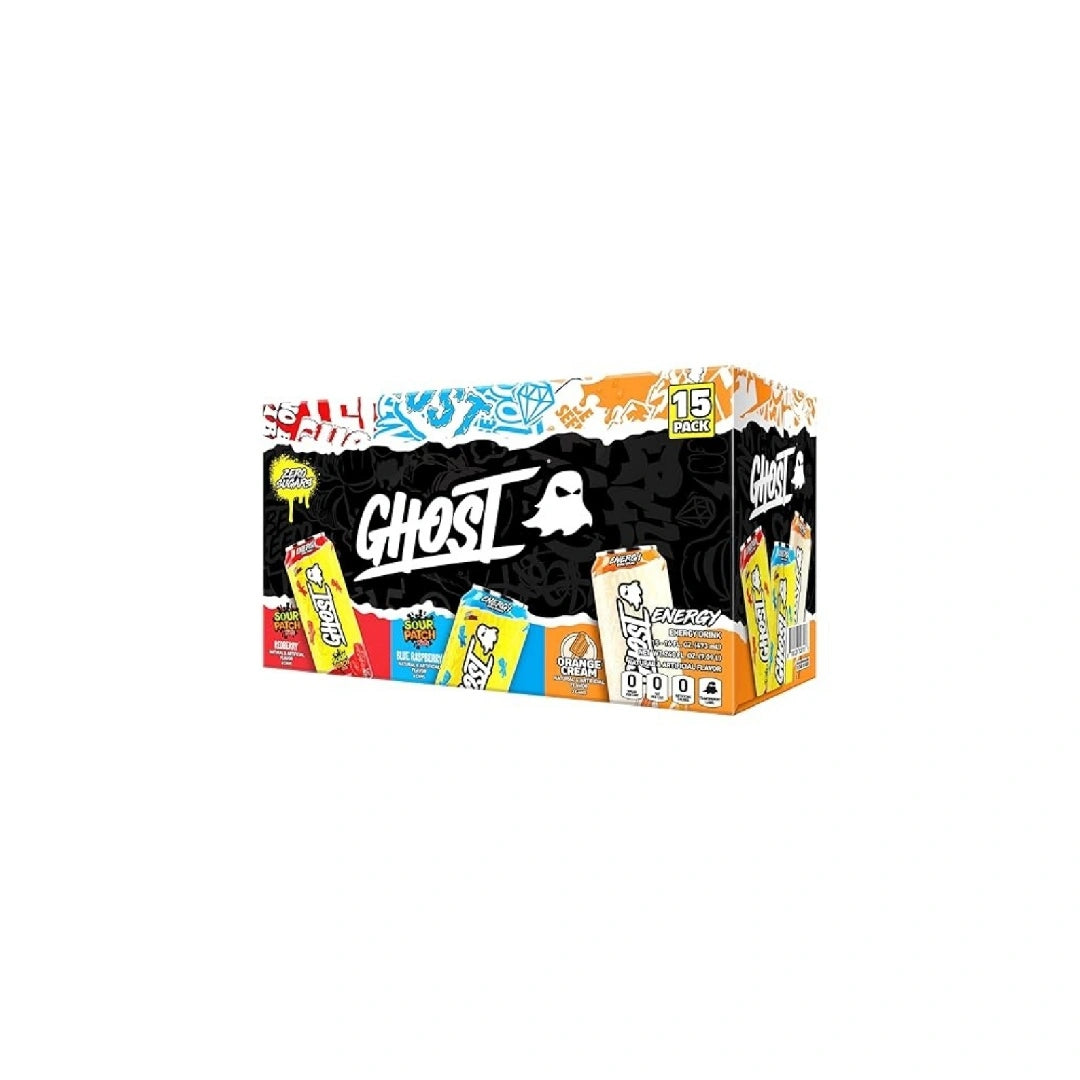 GHOST Energy Drink - 12 Pack, 16 oz - Energy & Focus - 200 mg Natural Caffeine, L-Carnitine & Taurine