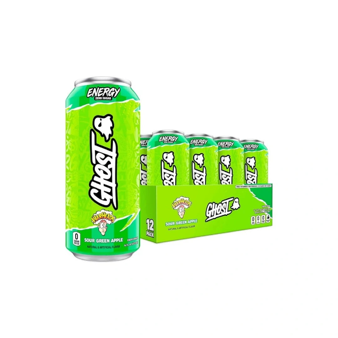 GHOST Energy Drink - 12 Pack, 16 oz - Energy & Focus - 200 mg Natural Caffeine, L-Carnitine & Taurine