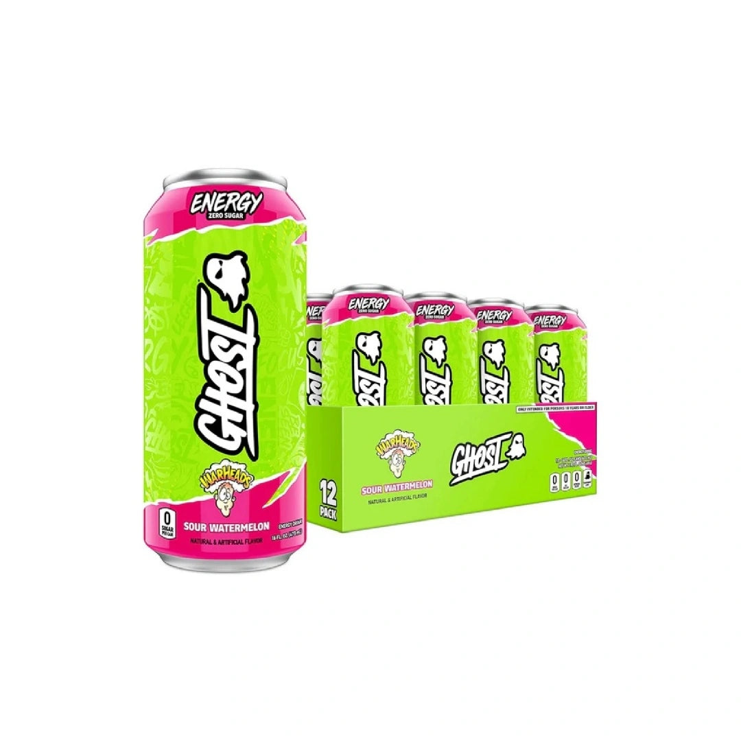 GHOST Energy Drink - 12 Pack, 16 oz - Energy & Focus - 200 mg Natural Caffeine, L-Carnitine & Taurine