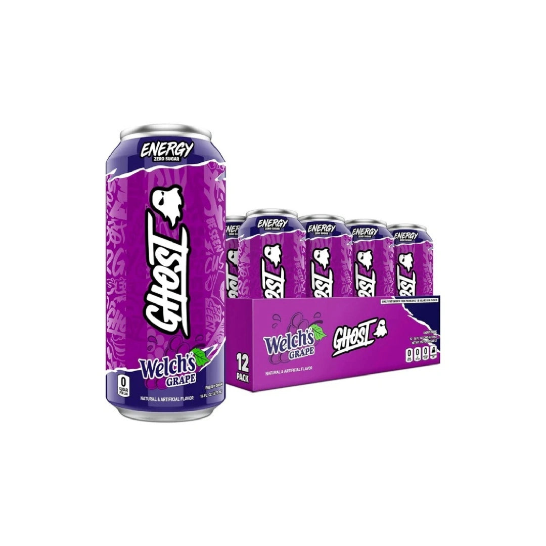 GHOST Energy Drink - 12 Pack, 16 oz - Energy & Focus - 200 mg Natural Caffeine, L-Carnitine & Taurine