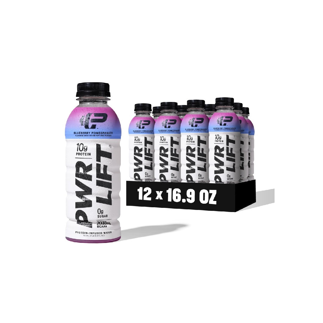 PWR LIFT Whey Protein Water Sports Drink | Post-Workout Energy Drink | 16.9 oz (Pack of 12)
