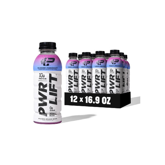 PWR LIFT Whey Protein Water Sports Drink | Post-Workout Energy Drink | 16.9 oz (Pack of 12)