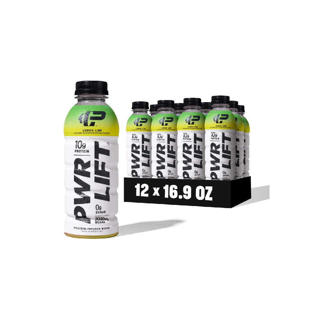 PWR LIFT Whey Protein Water Sports Drink | Post-Workout Energy Drink | 16.9 oz (Pack of 12)