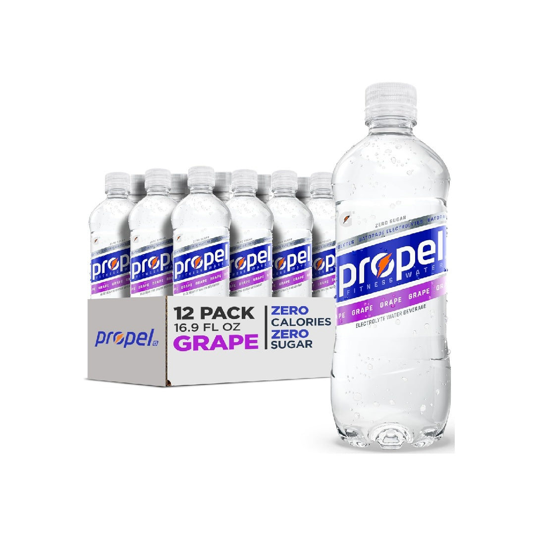 Propel, Zero Calorie Sports Water with Electrolytes and Vitamins, 16.9 fl oz (Pack of 12)