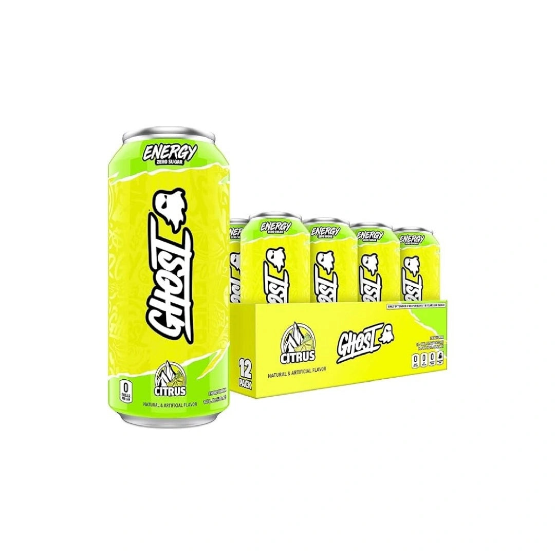 GHOST Energy Drink - 12 Pack, 16 oz - Energy & Focus - 200 mg Natural Caffeine, L-Carnitine & Taurine