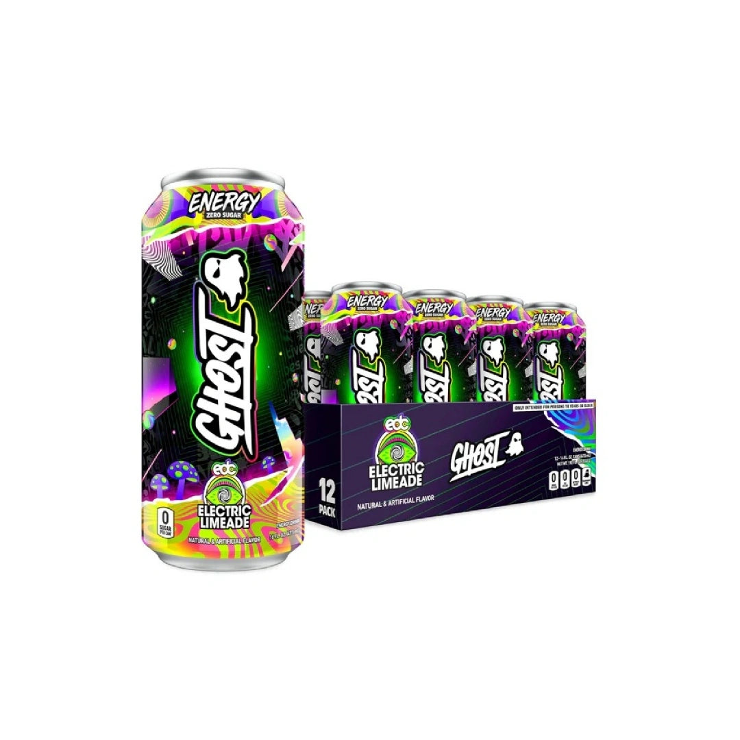 GHOST Energy Drink - 12 Pack, 16 oz - Energy & Focus - 200 mg Natural Caffeine, L-Carnitine & Taurine
